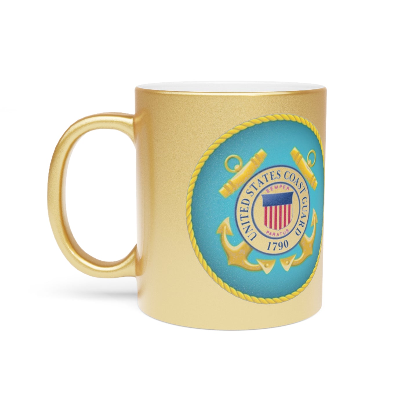 US Coast Guard Metallic Coffee Mug