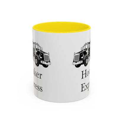 H**ker Express Heavy Tow Truck 2-Tone Coffee Mug