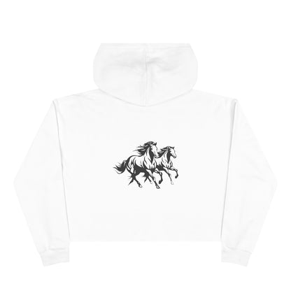 Horsin' Around Women's Crop Hoodie