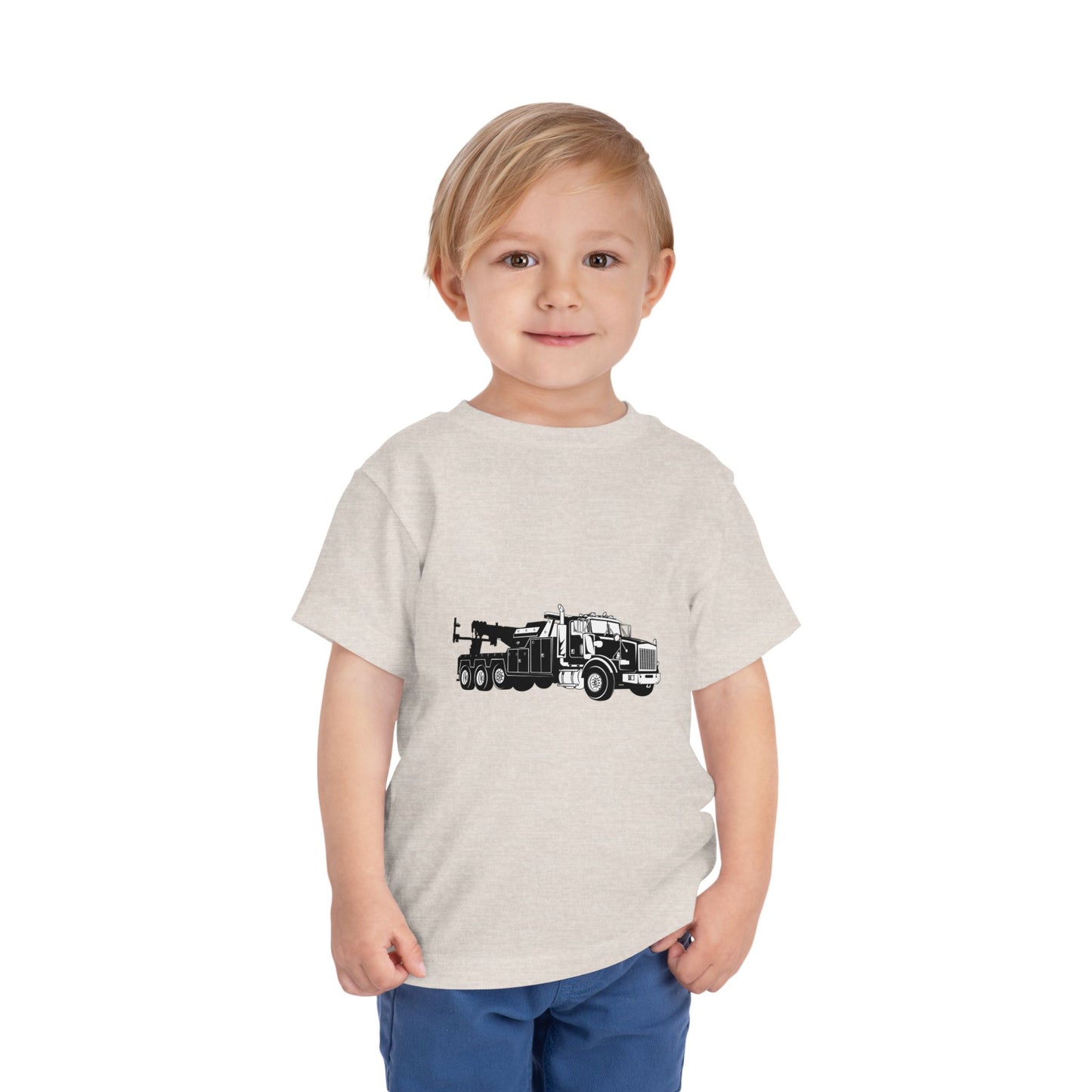 Heavy Tow Truck Toddler Unisex Short Sleeve Crewneck Tee