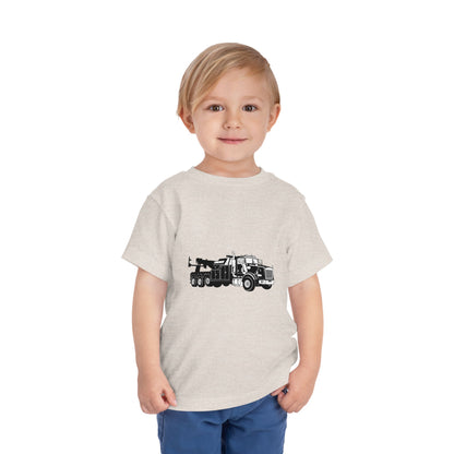 Heavy Tow Truck Toddler Unisex Short Sleeve Crewneck Tee