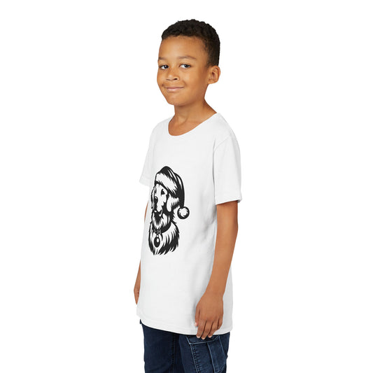 Santa Paws Golden Youth Unisex Short Sleeve Crewneck Tee