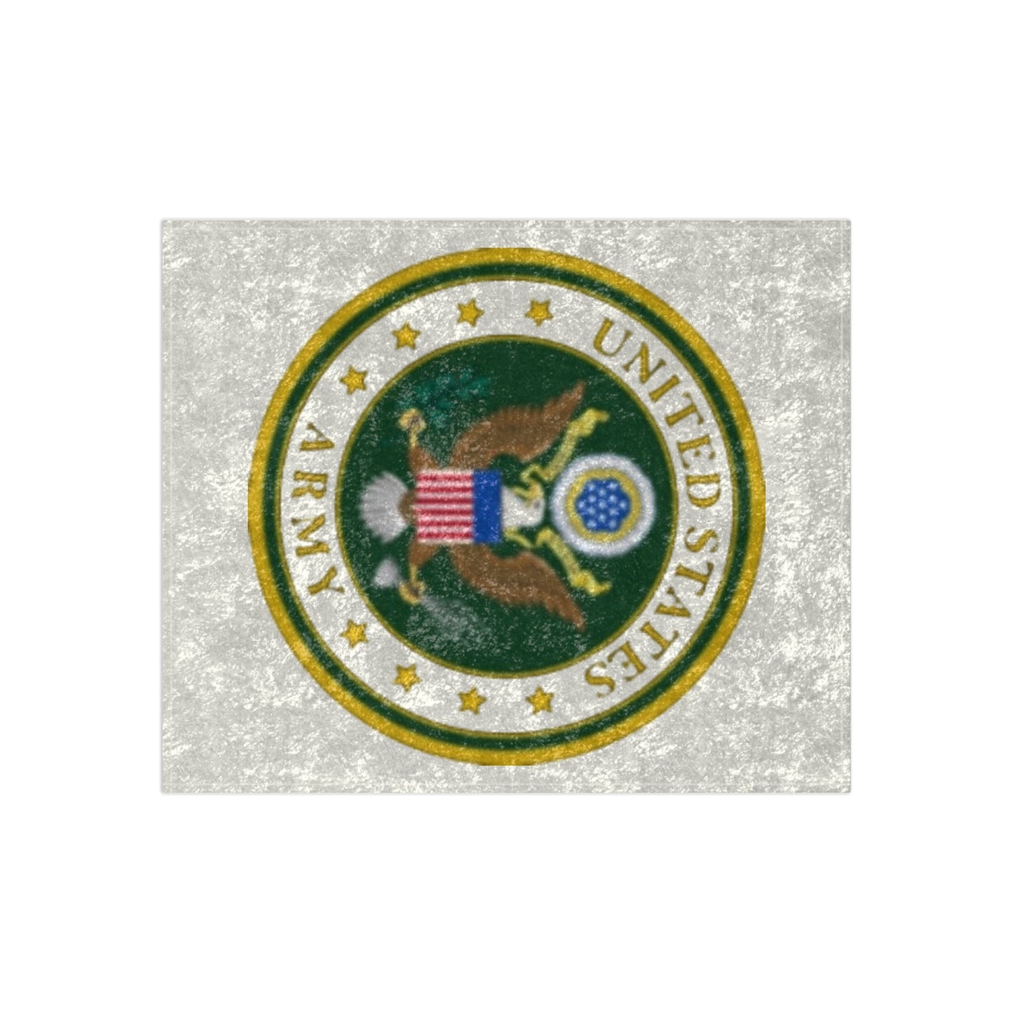 US Army Crushed Velvet Blanket