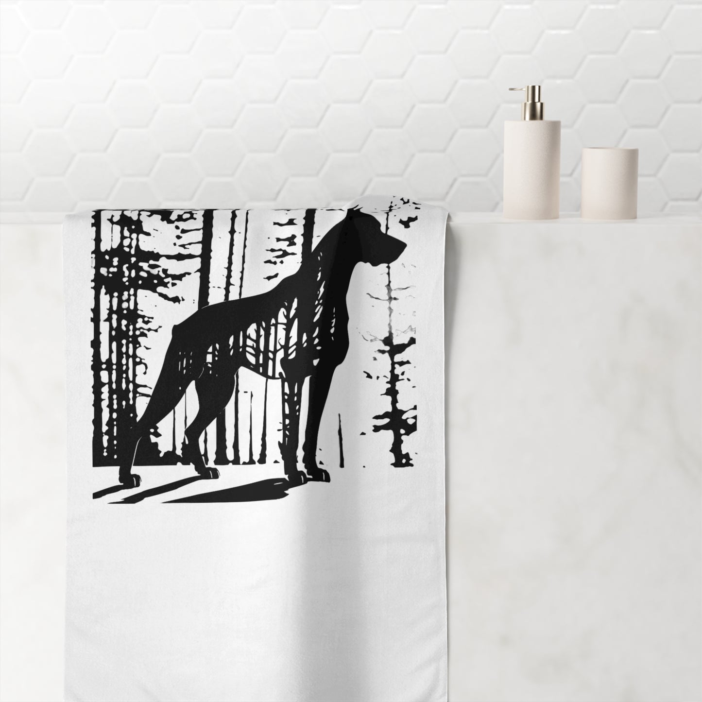 Guardian Of The Forest Mink-Cotton  Beach Towel