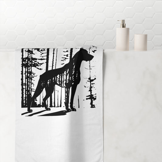 Guardian Of The Forest Mink-Cotton  Beach Towel