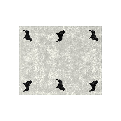 Aussie Silhouette Crushed Velvet Blanket
