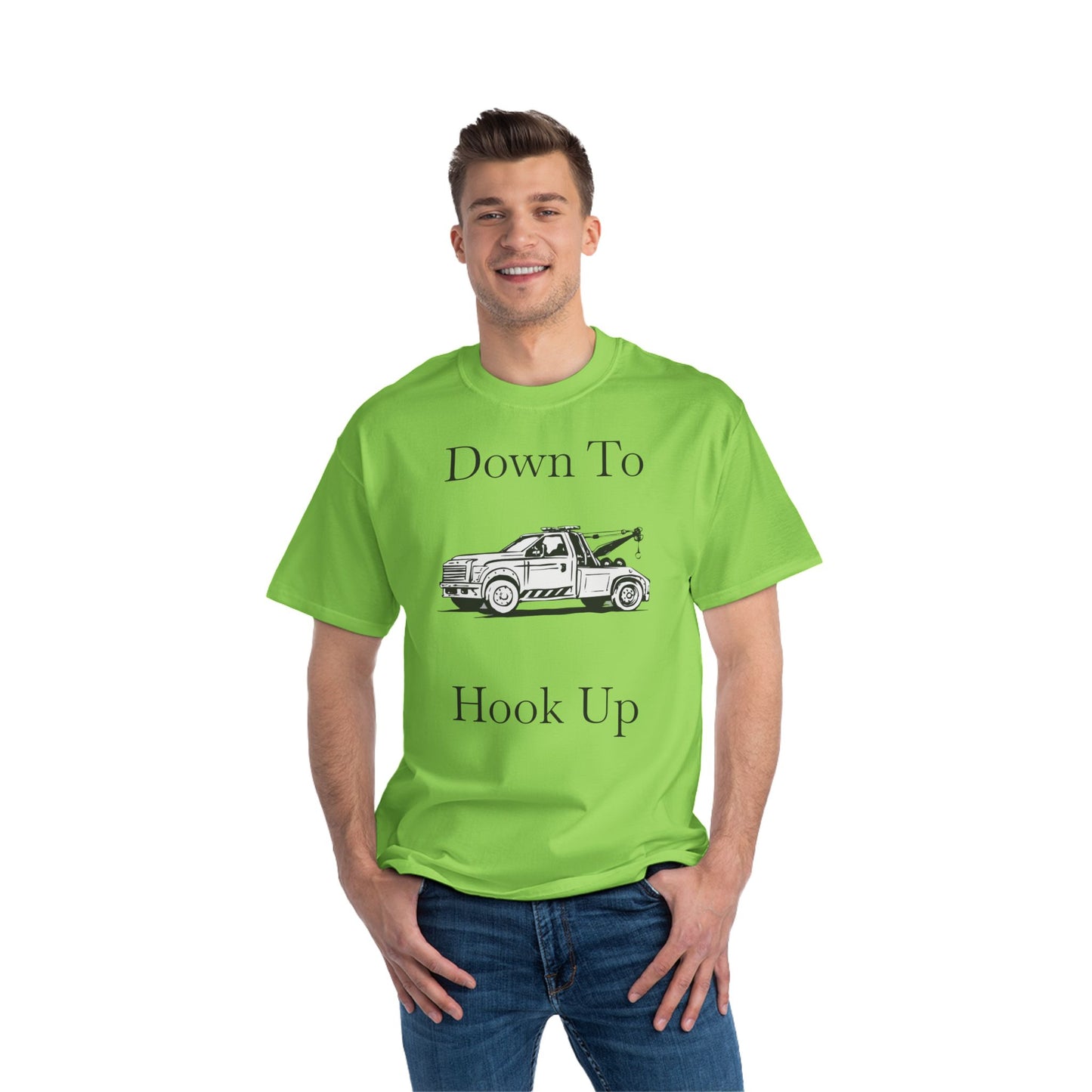 Down To Hook Up Men's Short-Sleeve Crewneck Tee