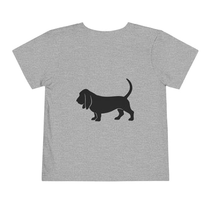 Basset Hound Toddler Unisex Short Sleeve Crewneck Tee