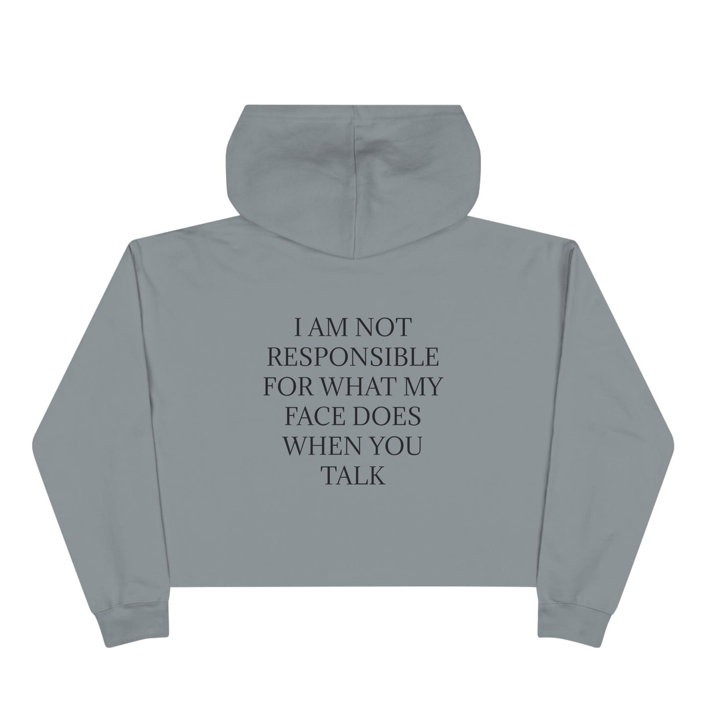 When You Talk Women's Crop Hoodie