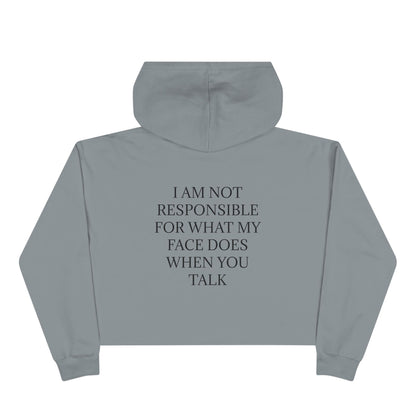 When You Talk Women's Crop Hoodie