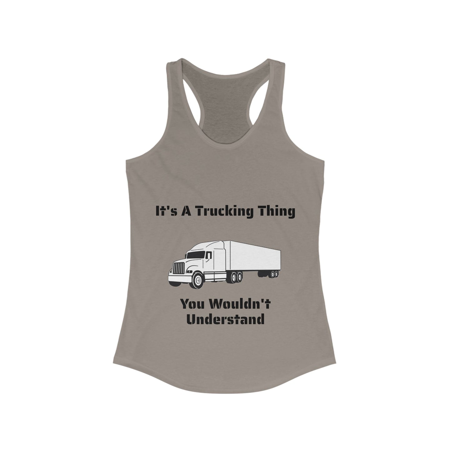 Trucking Thing Women's Racerback Tank