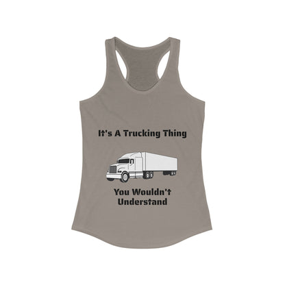 Trucking Thing Women's Racerback Tank