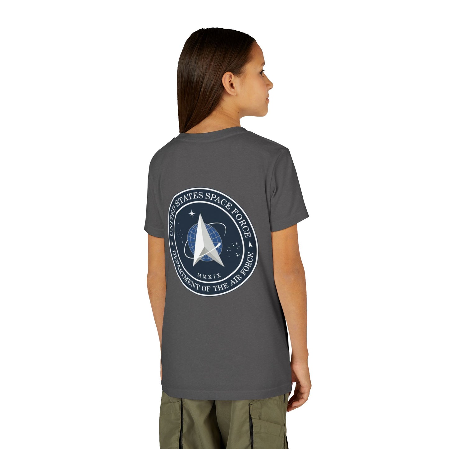 US Space Force Youth Unisex Short Sleeve Crewneck Tee