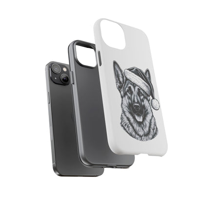 Santa Paws German Shepherd iPhone Case