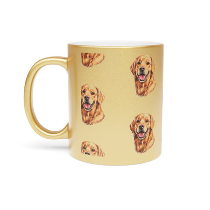 Golden Head Metallic Coffee Mug