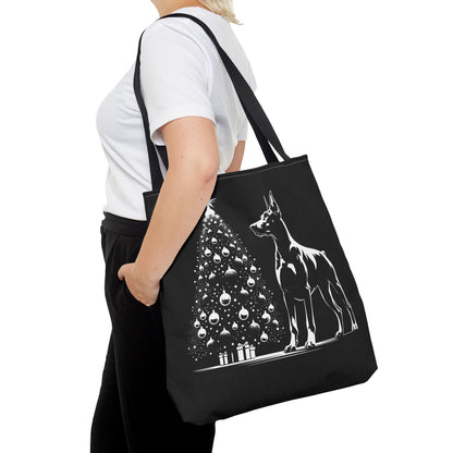 Doberman Christmas Tree Tote Bag
