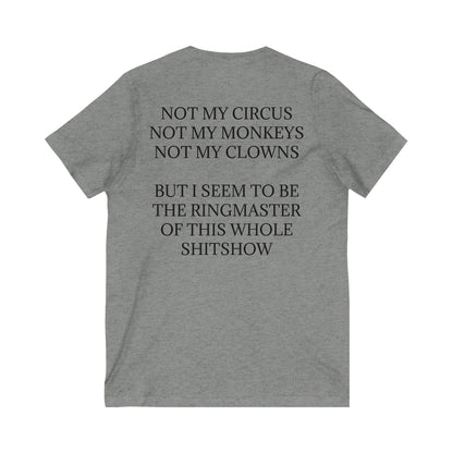 Ringmaster Unisex Short Sleeve V-Neck Tee