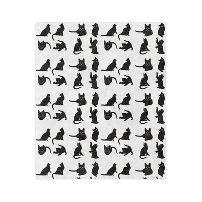 Cats Velveteen Microfiber Blanket