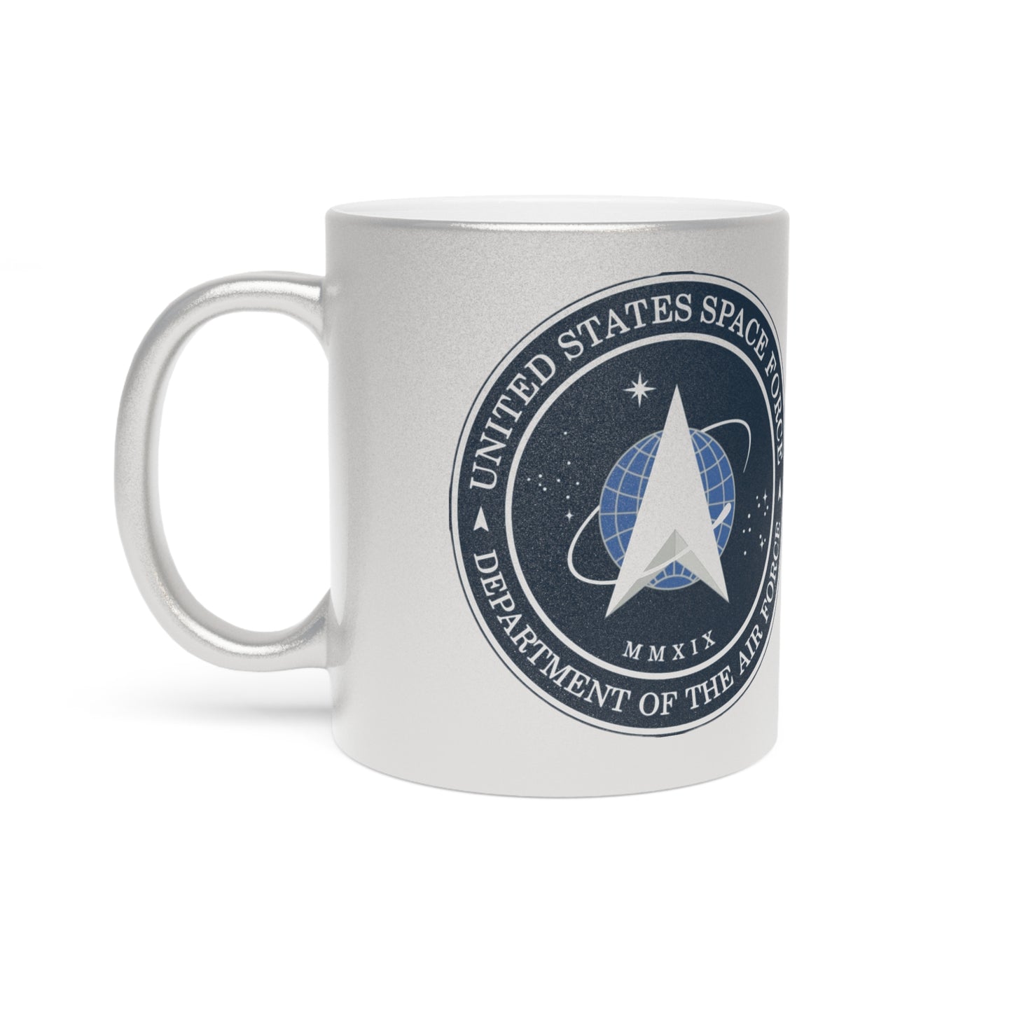 US Space Force Metallic Coffee Mug