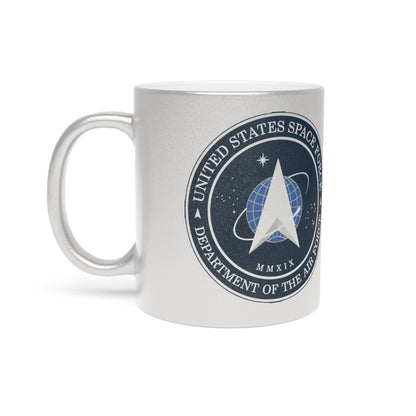 US Space Force Metallic Coffee Mug