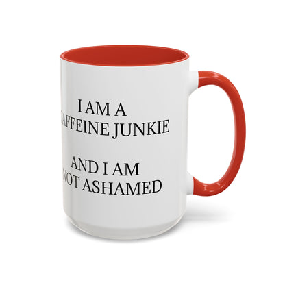 Caffeine Junkie 2-Tone Coffee Mug