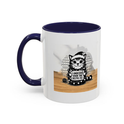 Naughty Cat 2-Tone Coffee Mug