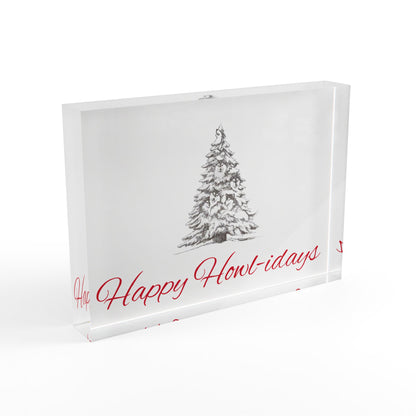 Happy Howl-idays Acrylic Photo Block