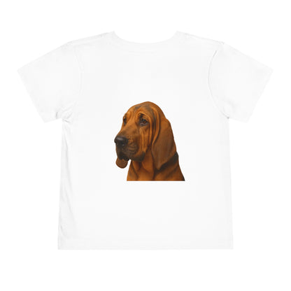 Bloodhound Head Toddler Unisex Short Sleeve Crewneck Tee