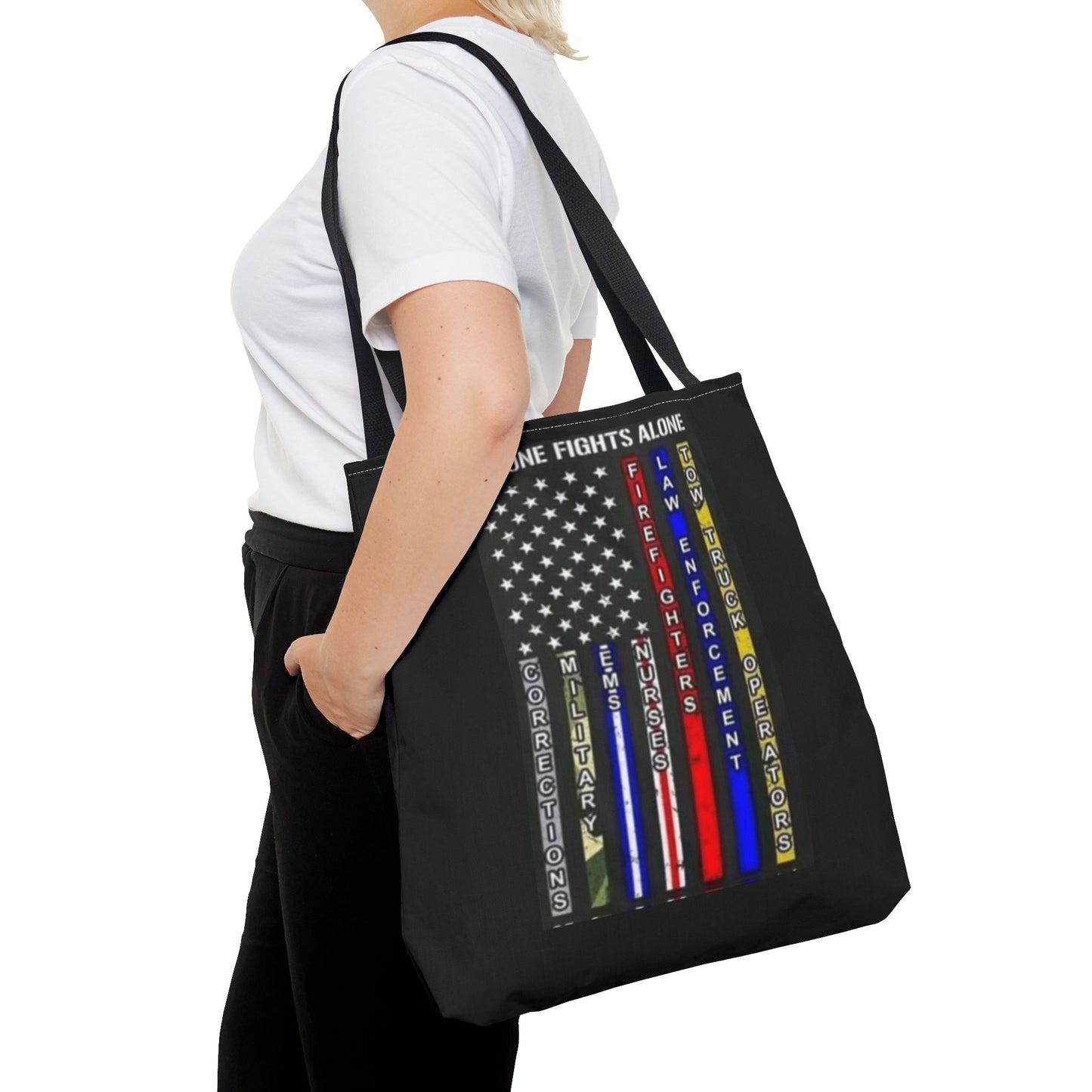 No One Fights Alone Tote Bag