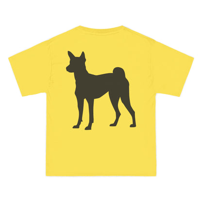 Basenji Silhouette Men's Short-Sleeve Crewneck Tee