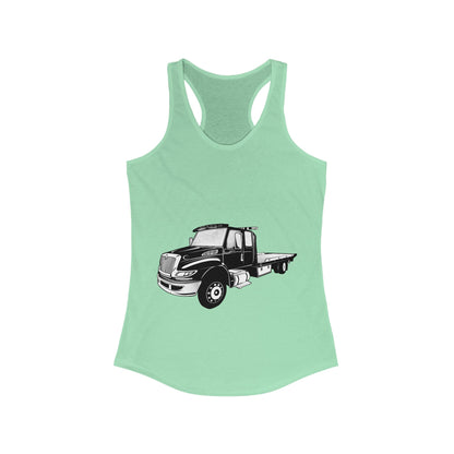 Flatbed Tow Truck Women's Racerback Tank