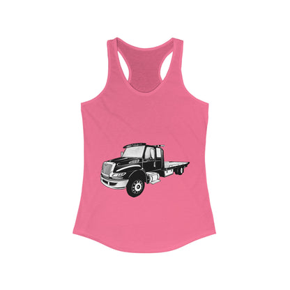 Flatbed Tow Truck Women's Racerback Tank