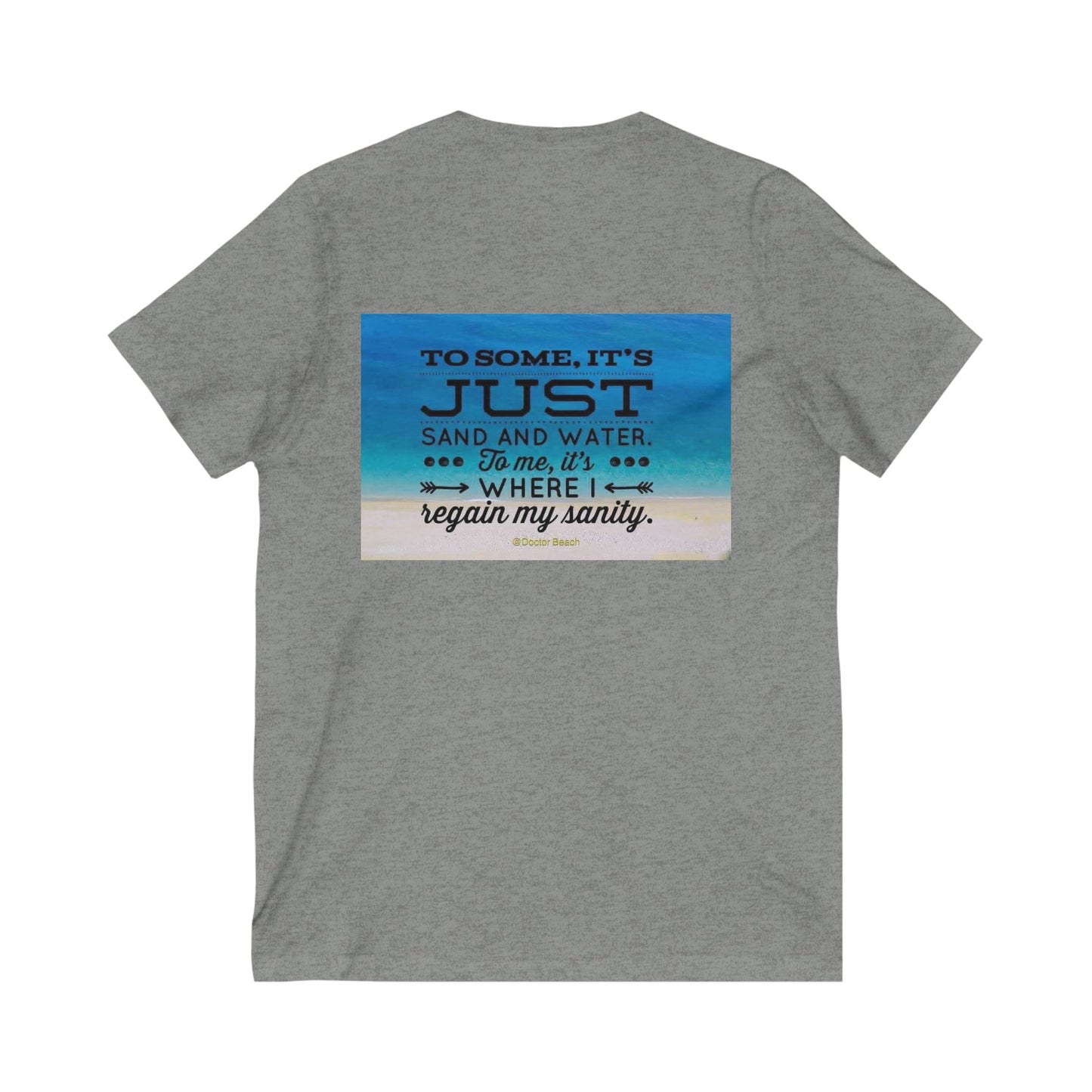 Dr. Beach Unisex Short Sleeve V-Neck Tee