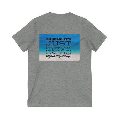 Dr. Beach Unisex Short Sleeve V-Neck Tee