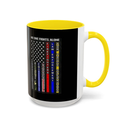 No One Fights Alone 2-Tone Coffee Mug