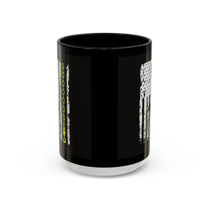 Thin Yellow Line 2-Tone Coffee Mug
