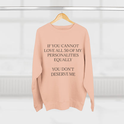 50 Personalities Unisex Crewneck Sweatshirt