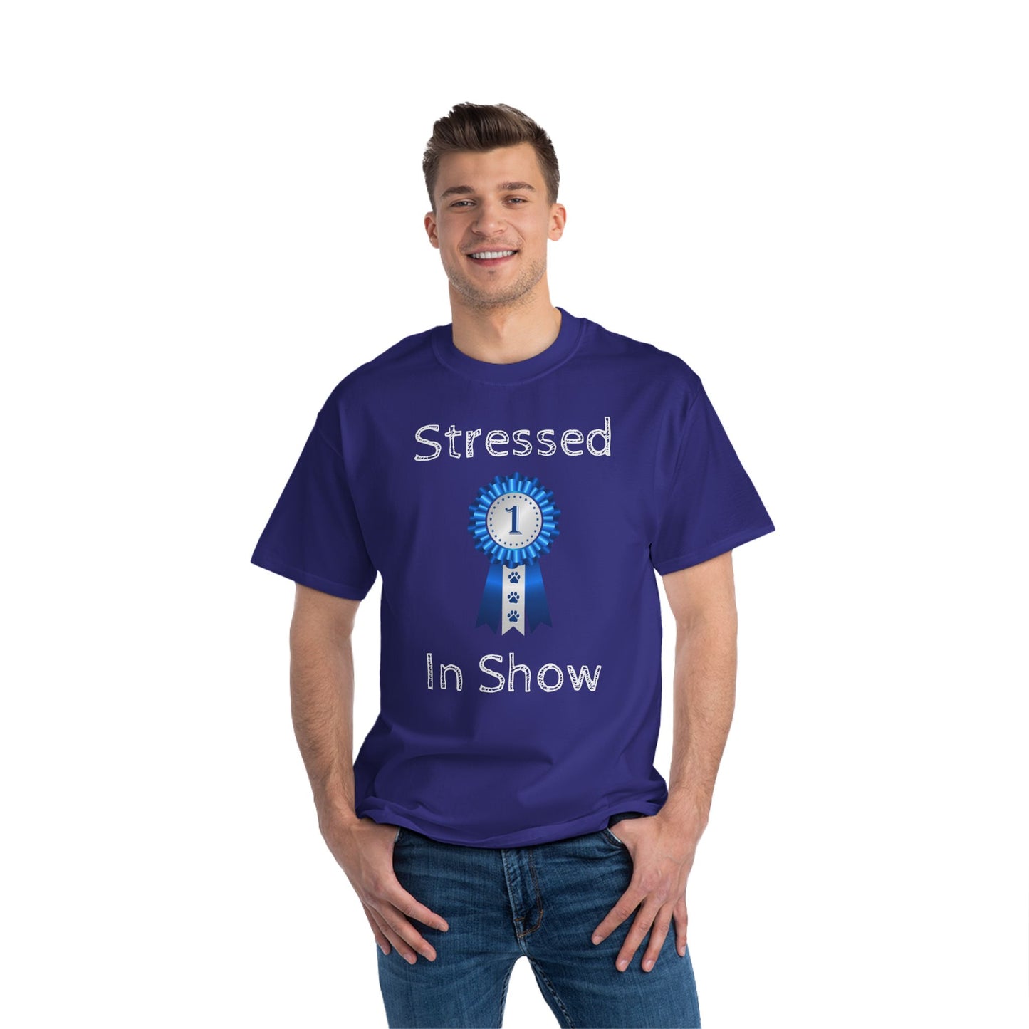 Stressed In Show Men's Short-Sleeve Crewneck Tee