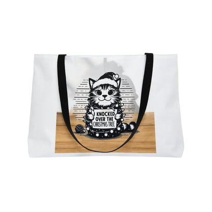 Naughty Cat Weekender Tote Bag