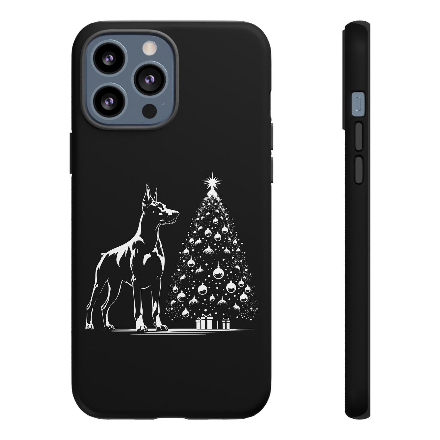 Doberman Christmas Tree iPhone Case