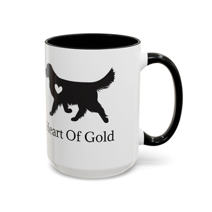 Heart Of Gold 2-Tone Coffee Mug