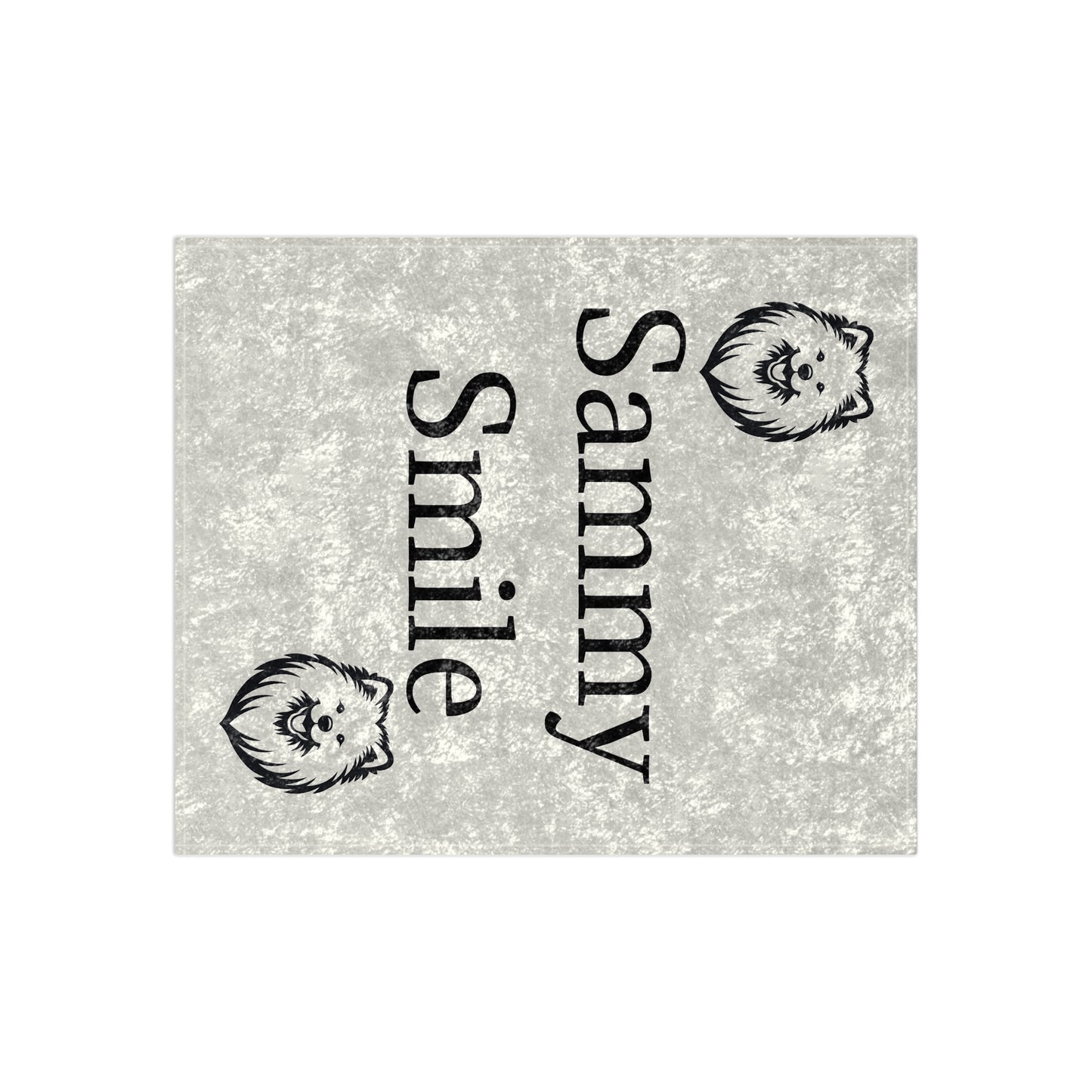 Sammy Smile Crushed Velvet Blanket