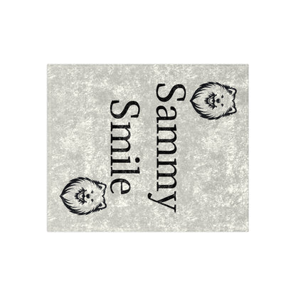 Sammy Smile Crushed Velvet Blanket