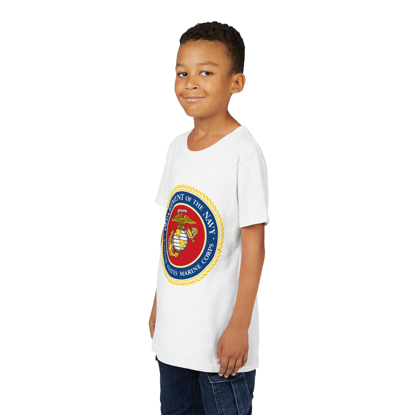 US Marine Corps Youth Unisex Short Sleeve Crewneck Tee