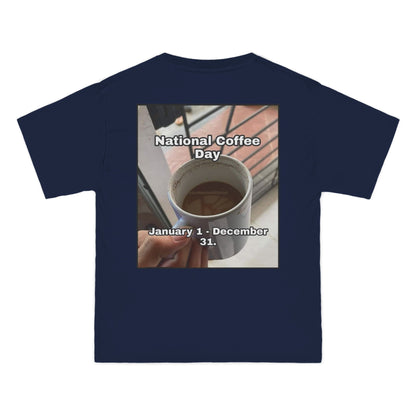 National Coffee Day Men's Short-Sleeve Crewneck Tee