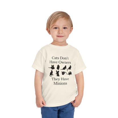 Cat Minions Toddler Unisex Short Sleeve Crewneck Tee