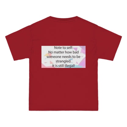 Note To Self Men's Short-Sleeve Crewneck Tee