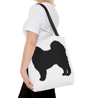 Samoyed Silhouette Tote Bag