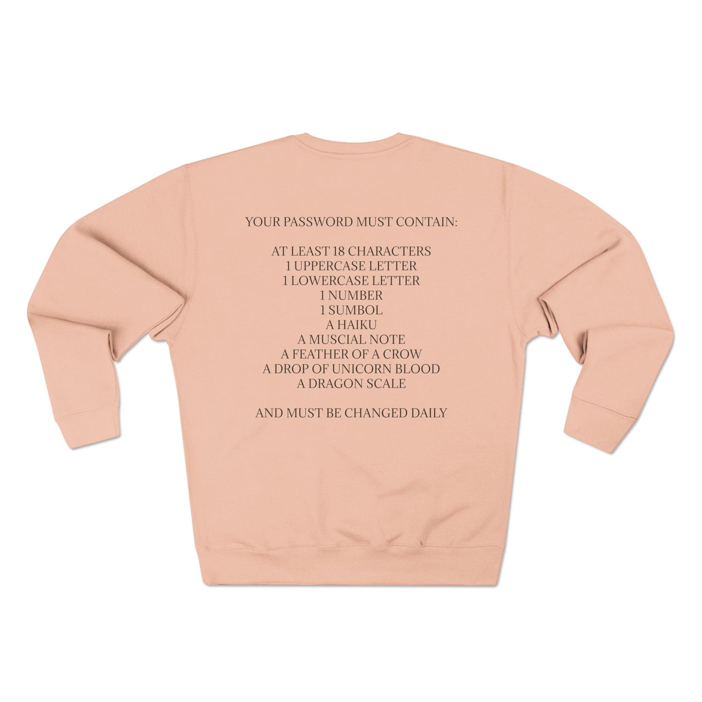 Password Unisex Crewneck Sweatshirt