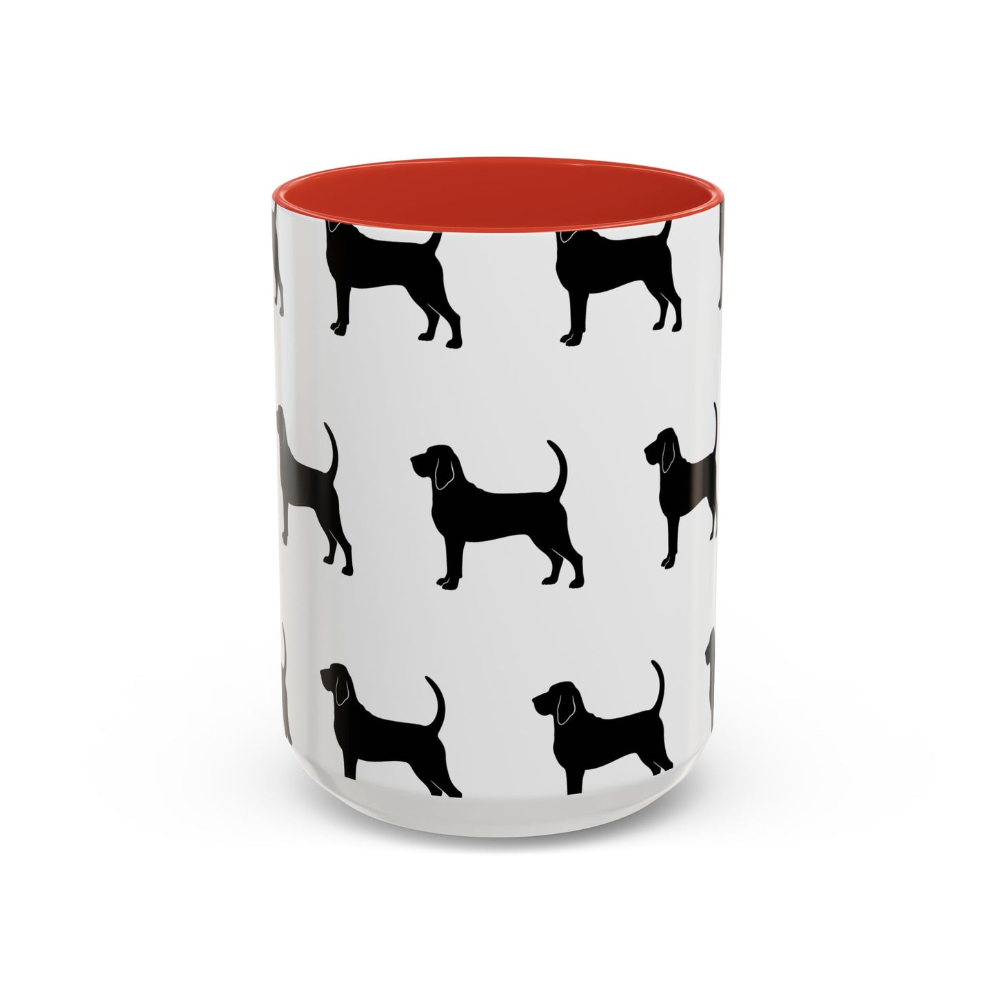 Bloodhound Silhouette 2-Tone Coffee Mug